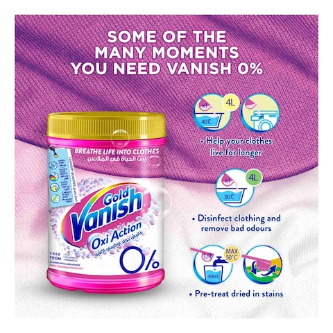 Vanish Gold Oxi Action Powder Fabric Stain Remover 500g