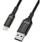 OtterBox USB-A to Lightning Cable 2 Meters - MFi Durable, Tangle-Free, High Speed Charging &amp; Sync Cable 3 Amps for Apple iPhone 12/11/X/Pro/Pro Max/ AirPods/iPad - Black