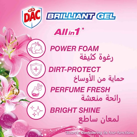 Dac Brilliant Gel Toilet Rim Block Spring Rain 42g