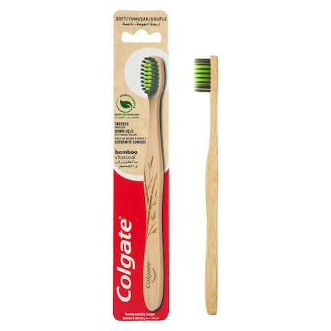 Colgate Bamboo Charcoal Black Soft Toothbrush 1 Pcs