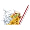Tefal Master Seal Micro Rectangle Food Storage Red Clear 0.8L