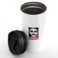 Loud Universe - Joker Disobey White Travel Tumbler Heath Ledge Classic Disobey Stainless Steel Tumbler with Black Sip Lid