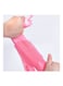 Generic Pair Of 2 Magic Silicone Dish Washing Gloves Set Rose Red 16centimeter