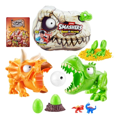 Zuru Smashers Dino Island T-Rex Battles Surprise Toy