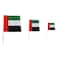 Ahlan United Arab Emirates Flag Set Small Medium Large 6 PCS