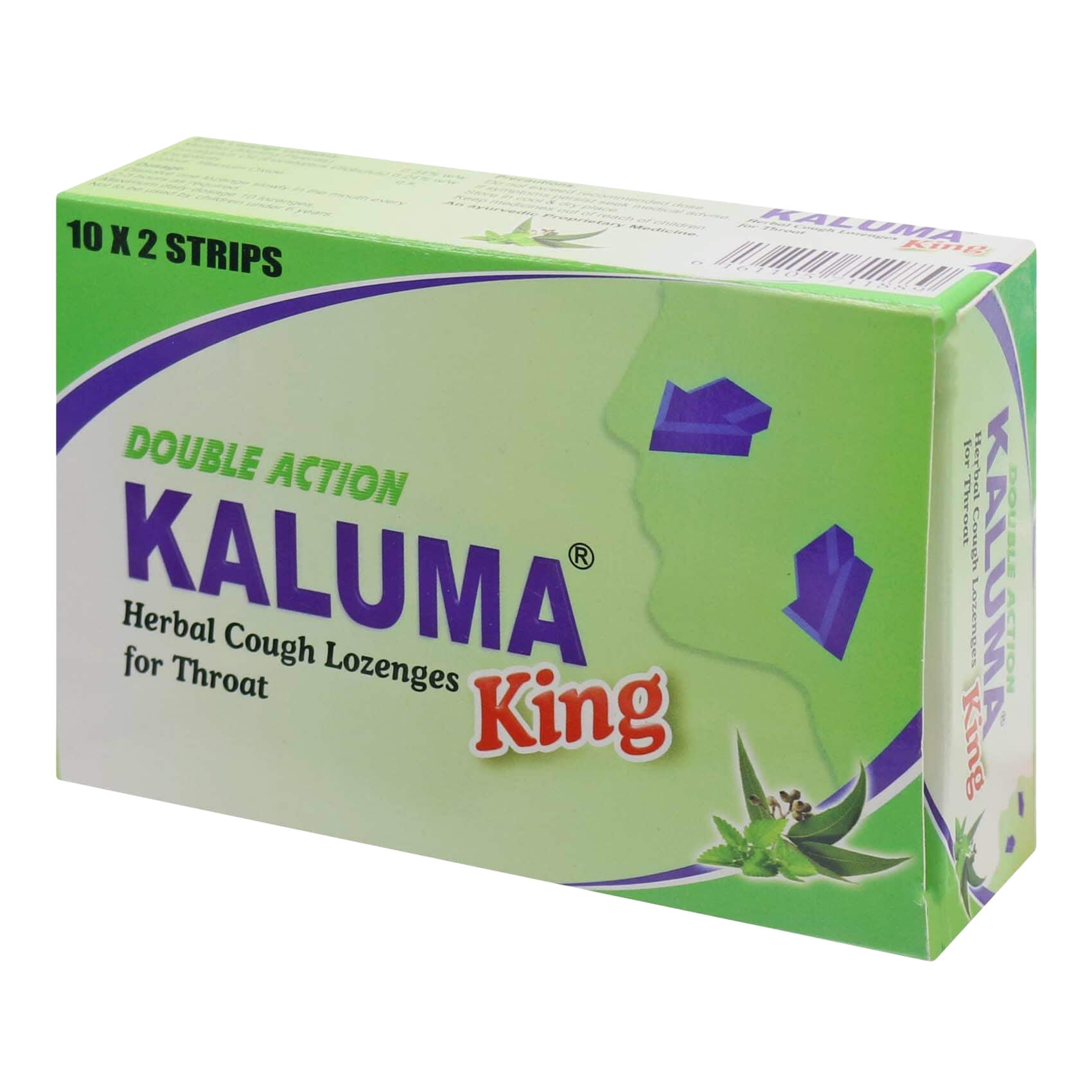 Kaluma Herbal Cough Lozenges For Throat King 20 Pieces