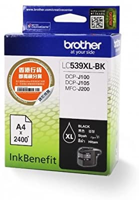 Brother Lc539Xlbk Ink Cartridge, Black