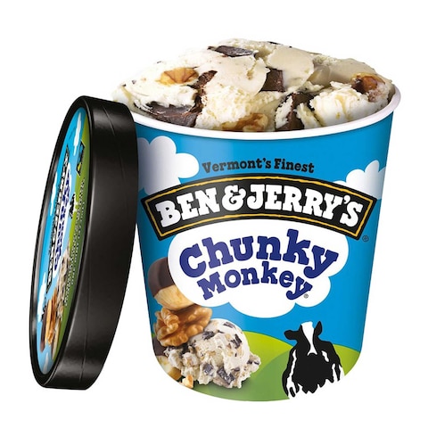 Ben &amp; Jerry&#39;s Chunky Monkey Ice Cream 473ml