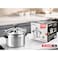 STARGOLD Aluminum Pressure Cooker Unique Pressure Indicator Durable Aluminum Alloy Fast And Energy Efficient Pressure Cooker With Firm Handles 5Liters Silver