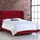 In House Roma Velvet Bed Frame - Single - 200x120 cm - Burgundy