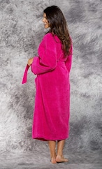 Buy Lushh Cotton Kimono Bathrobe -Fuchsia (X Large) in UAE