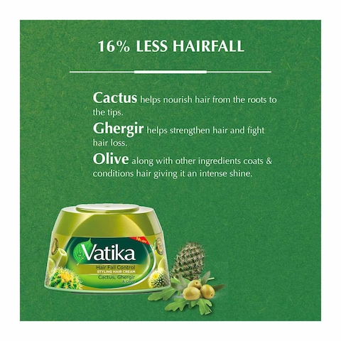 Vatika Hair Fall Control Styling Hair Cream - 190 gram