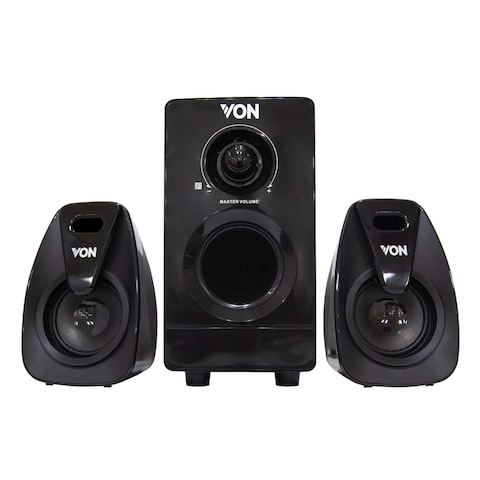 Von Ves0202Es 2.1Ch Subwoofer 20W Black