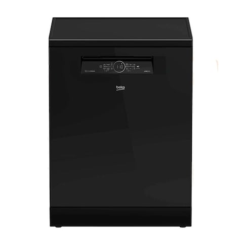 Beko Dishwasher - 15 Persons - Glass Black - BDFN36531GB