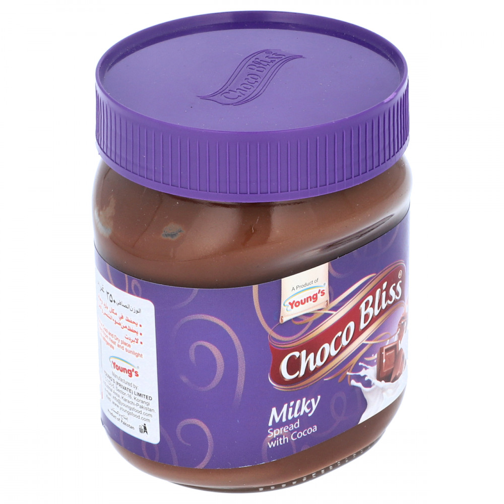 Young&#39;s Choco Bliss Milky Spread With Cocoa Jar 360 gr