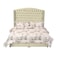 In House Maldives Velvet Bed Frame - Single - 200x100 cm - Beige