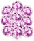 Party Propz - Party Propz 12Pcs Purple Confetti Balloons For Unicorn Happy Birthday Balloon Or Birthday Decorations Items For Girls
