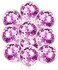 Party Propz - Party Propz 12Pcs Purple Confetti Balloons For Unicorn Happy Birthday Balloon Or Birthday Decorations Items For Girls