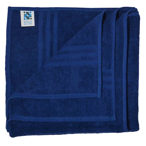 Estilo Bath Towel Plain R Blue
