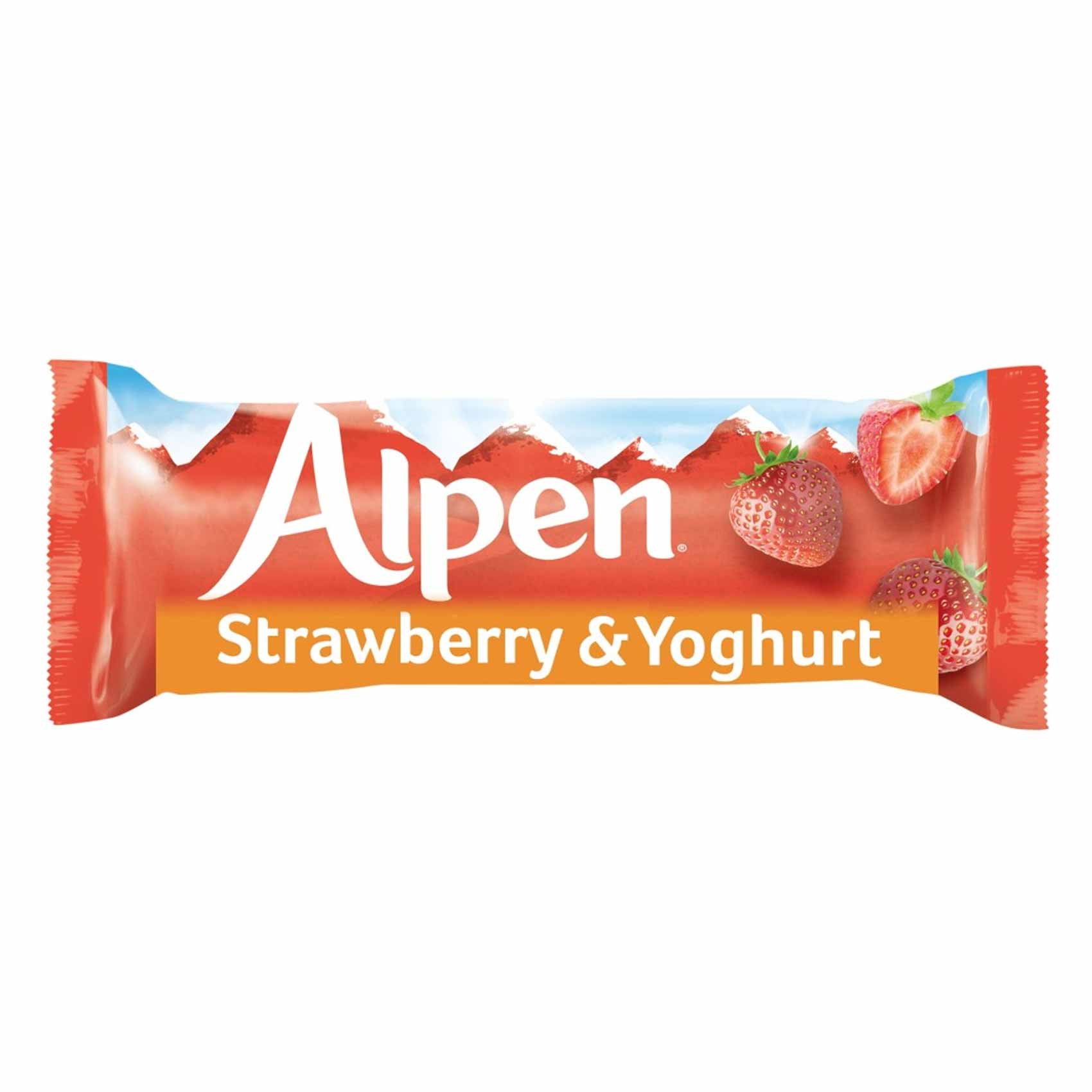 Alpen Cereal Bar Strawberry And Yogurt Bar 29GR