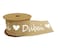 Jute Burlap Ribbon Beige and White with Heart Dubai Print 5M Roll