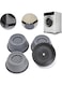 مجموعة من اربع وسائد لغسالة الملابس مقاومة للاهتزاز . رمادي 10.5سم