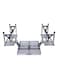 Generic 4-Seat Outdoor Portable Picnic Table Silver
