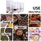 Food Pouches 12pcs Size 30x20x4cm, Kraft Stand Up Food Bags, Zip Lock Reusable Packing Pouches with Transparent Window and Tear Notch Thicken Heat Sealable, or Storing, Cookie and Snack, Paper pouch
