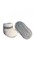 Pikkaboo Cuddles and Snuggles Crochet Baby Booties-White &amp; Grey