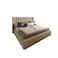 In House Palermo Velvet Bed Frame - Queen - 200x140 cm - Beige