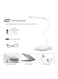 Decdeal - USB Rechargeable LED Desk Lamp White 1520g