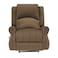 In House Velvet Rocking &amp; Rotating Recliner Chair - Light Brown - NZ120