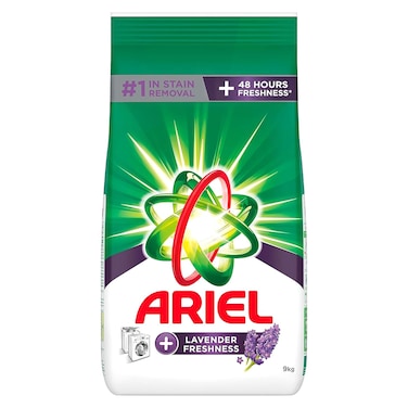 Ariel Automatic Lavender Laundry Detergent Powder 9kg