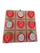 Fruits Matching wooden Tic Tac Toe Board Game Puzzle Set Toys