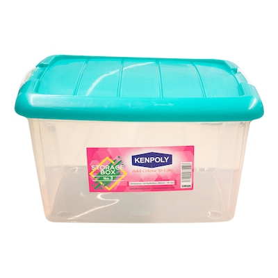 Kenpoly Multi Storage Box No.3 18L Green