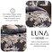Luna Home King size 6 pieces, lovely flower design iron color, bedding set.
