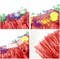 Party Time Red Hula Grass Skirts Elastic Girls Children Womens Hawaiian Hibiscus Flower Dancer Dress Favors For Party Decoration Supplies Performance Bracelets, Headband, Necklace Costume Set, 1 Set