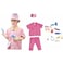 FITTO Nurse Costume for Kids with Accessories, Hospital Costumes for Pretend Play and Halloween, Large