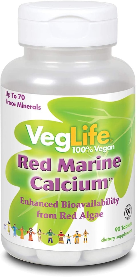 Veglife, Red Marine Calcium 90 Tablets 135840