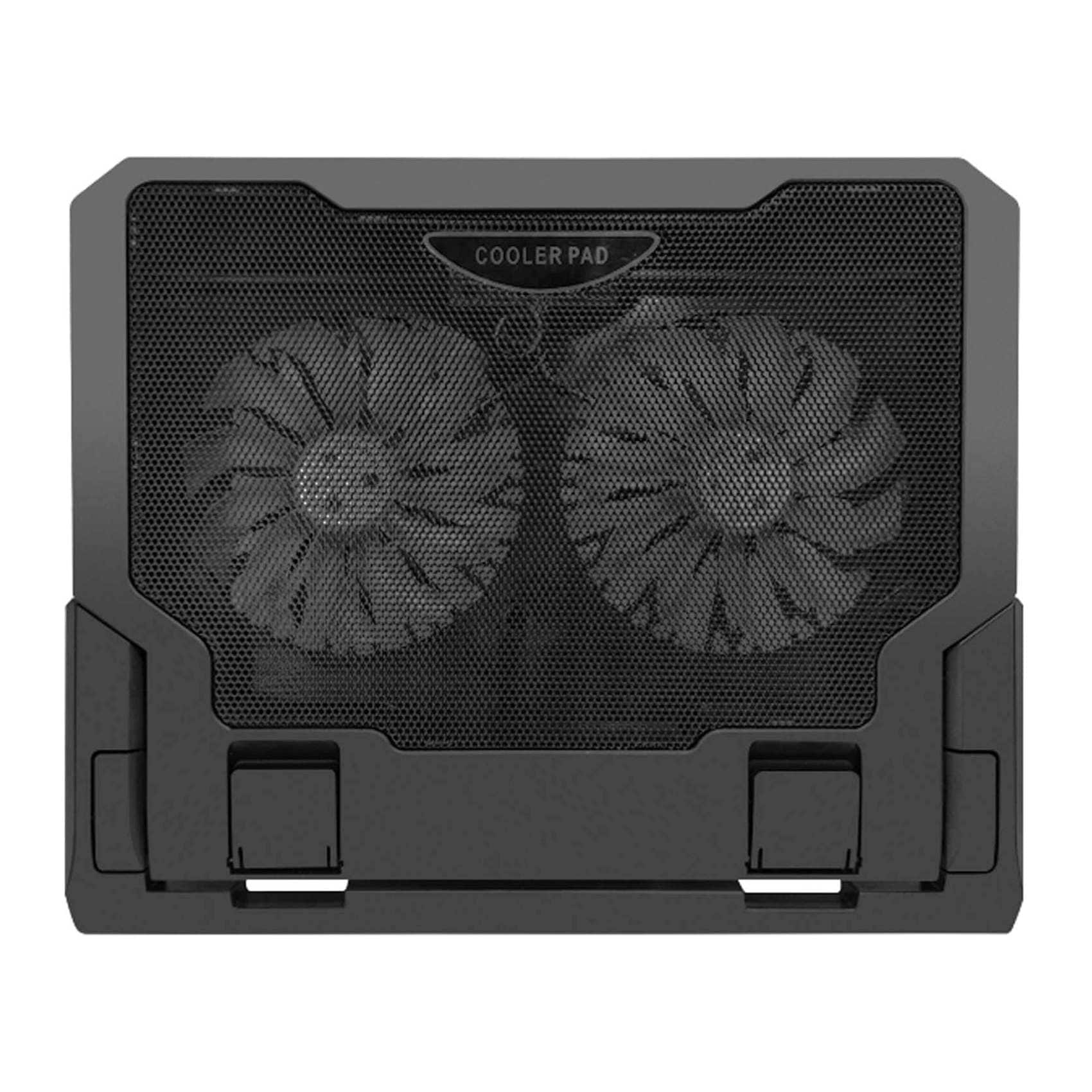 Buy Adjustable Laptop Stand With Cooling Fan Black Online | Carrefour UAE