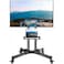 Mobile TV Cart TV Stand With Lockable Wheels for 32 to 70" Inch Plasma LCD LED Flat or Curved Screen TVs up to 100lbs - Height Adjustable (32-70 inch)