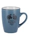 Royalford Stoneware Coffee Mug Navy Blue/Black 350ml