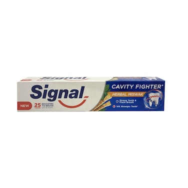 Signal Toothpaste Cavity Fighter Herbal Miswak 120ml