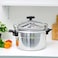 Royalford 5 L Aluminum Pressure Cooker Rf11173 Equipped With Multi Safety Device And Unique Pressure Indicator Durable Aluminum Alloy Construction With Firm Handles Compatible With Gas Silver