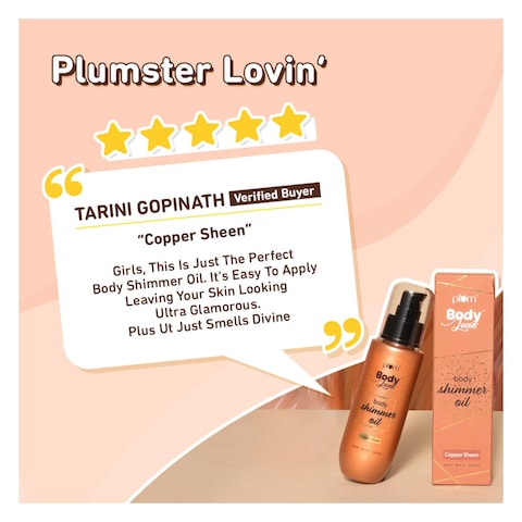 Plum Body Lovin&#39; Copper Sheen Body Shimmer Oil 90Ml