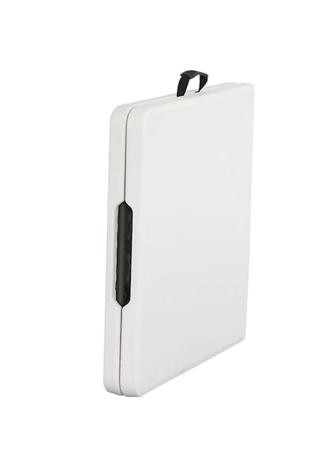 Portable Folding Table White 74x74x183cm
