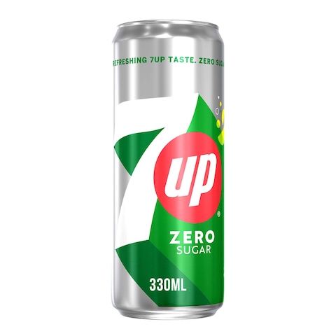 7UP Zero Zesty Lemon and Lime Flavor Zero Sugar Can 330ml