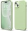 elago Liquid Silicone for iPhone 15 Plus case cover Full Body Protection, Shockproof, Slim, Anti-Scratch Soft Microfiber Lining - Pastel Green