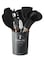 11-Piece Cooking Utensils Kitchen Set Black/Brown