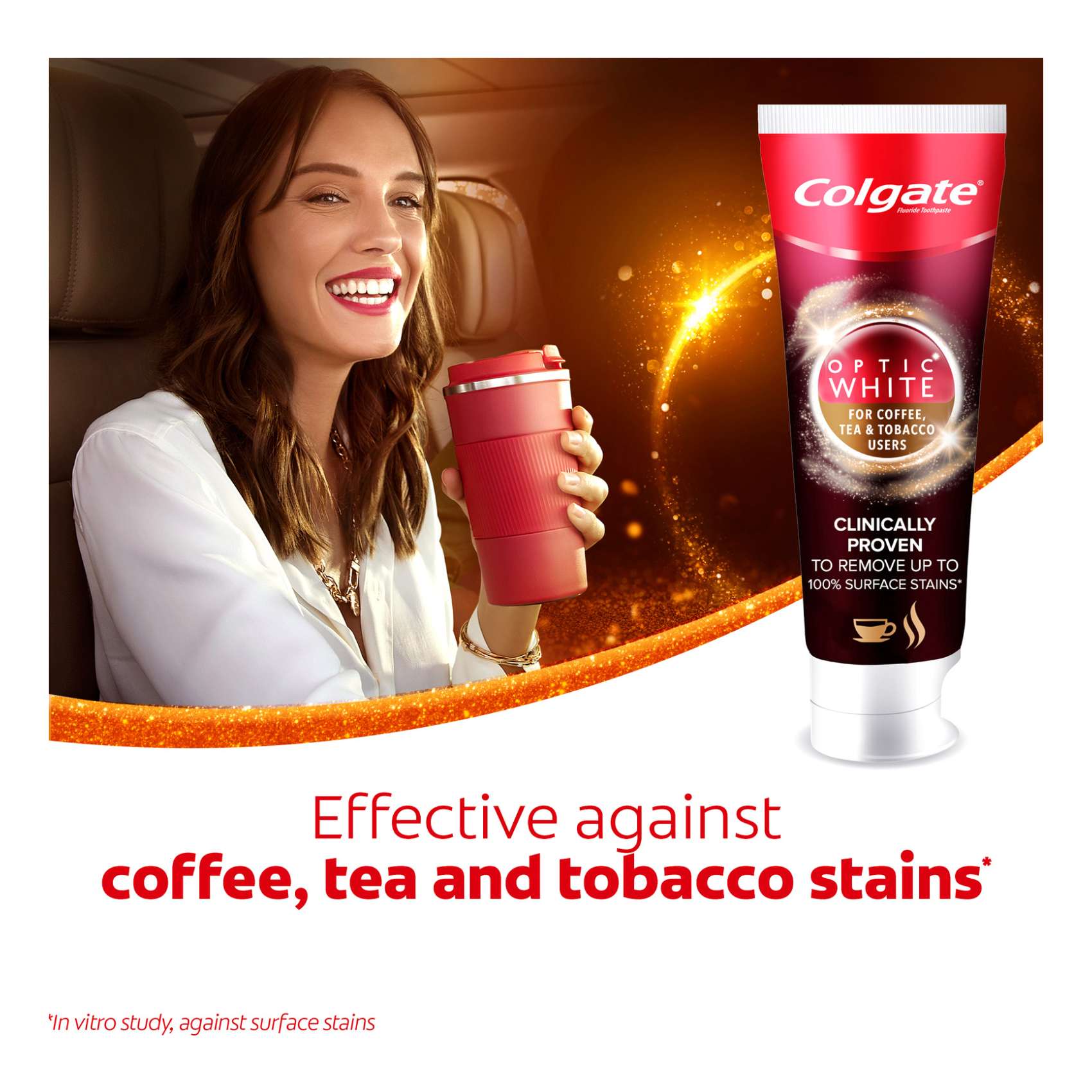 Colgate Optic White For Coffee Tea And Tobaco Users Whitening Toothpaste 75ml